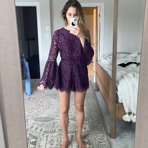 Vici dolls lace purple romper
